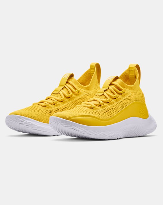 Curry Flow 8 Basketball Shoes, Yellow, pdpMainDesktop image number 3